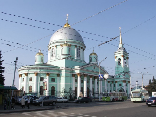 Знаменский собор Курск фото зимой