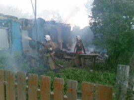 Пожар произошел в Суджанском районе Пожар произошел в Суджанском районе