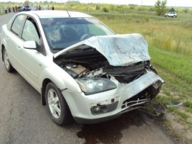 Авария произошла на окраине города Щигры Авария произошла на окраине города Щигры