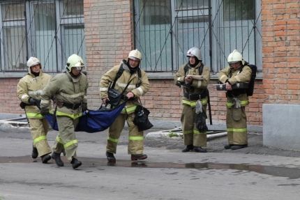 По легенде учений возгорание началось в палате на 3-м этаже По легенде учений возгорание началось в палате на 3-м этаже
