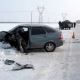 Под Курском «Лада» врезалась в снежный вал на обочине, пострадала пассажирка