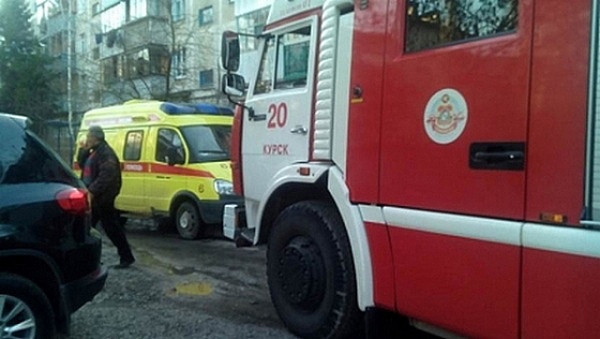 Пожар произошел на улице Дейнеки в Курске Пожар произошел на улице Дейнеки в Курске