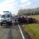 Под Курском в аварии с «КамАЗом» ранены парень и девушка (фото ДТП)