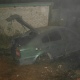 Курск. Пожар в гараже с двумя машинами начался из-за сварки (фото)