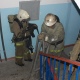 В Курске тушили пожар в пятиэтажке