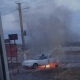 В Курской области на дороге вспыхнула машина