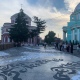 В центре Курска создали каллиграфическое граффити площадью 100 кв. метров