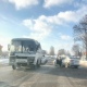 В Курске столкнулись маршрутка и такси