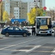 В центре Курска попала в аварию маршрутка