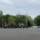 В Курске идет ремонт теплосети на площади Перекальского
