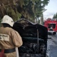В поселке Кшенский Курской области горел автомобиль