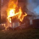 В Курской области огнеборцы тушили пристройку к дому
