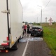 Под Курском произошла авария с участием легковушки и грузовика