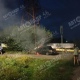 В Курске машина врезалась в столб и загорелась