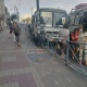 В Курске на остановке возле рынка маршрутка протаранила ограждение