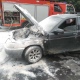 В Курске сгорел автомобиль ВАЗ на проспекте Дружбы