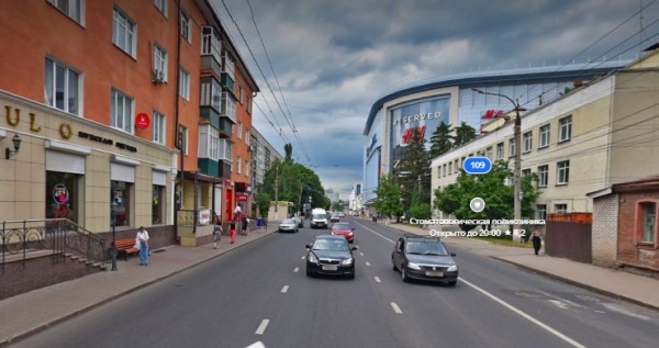 ДТП с пострадавшим случилось на улице Радищева/фото Яндекс