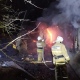 В Медвенском районе жилой дом горел открытым пламенем