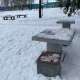 В Курске в парке имени Дзержинского установили антивандальные шахматные и теннисные столы