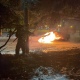 В Курске сгорел автомобиль на улице Харьковской
