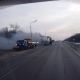В Курской области на воронежской трассе горела фура