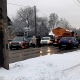 В Курске произошла массовая авария с дорожной техникой на улице Запольной