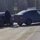 На окраине Курска столкнулись три машины