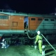 В Курской области на железнодорожной линии загорелся локомотив