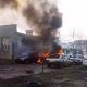 В Курске на улице Добролюбова горит автомобиль