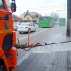 В Курске дорожники моют улицы
