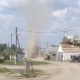 В Беловском районе Курской области на видео сняли смерч