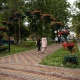В парке в центре Курска вновь появились арки с петуниями