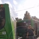 В Курске столкнулись два новых автобуса «Волгабас»