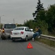 В Курске случилась авария на улице Гудкова, вызвав пробку