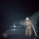 В Золотухино Курской области ночью горел автомобиль