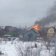 Под Курском сгорел дом в дачном поселке