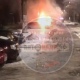В Курске загорелся автомобиль возле «школы милиции»