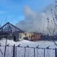В Курской области сгорел дом на двух хозяев