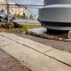 В Курске вместо тротуарной плитки на площади Перекальского залили цемент