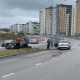 В Курске на проспекте Плевицкой произошло ДТП с опрокидыванием автомобиля