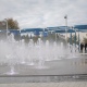 В Курчатове запустили сухой фонтан
