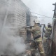 В Курской области потушили пожар на подворье