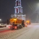 В Курске ночью последствия снегопада устраняли 52 единицы спецтехники