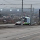 В Курске автомобиль вылетел на рельсы, заблокировав движение трамваев