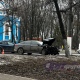 В Курске автомобиль врезался в столб, водитель получил серьезные травмы