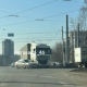 В Курске столкнулись фура и легковушка