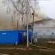В Курской области загорелось подворье