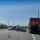 На объездной Курска случилась авария возле моста