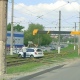 В Курске автомобиль вылетел на рельсы