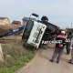 Авария в Курске: перевернулся автокран
